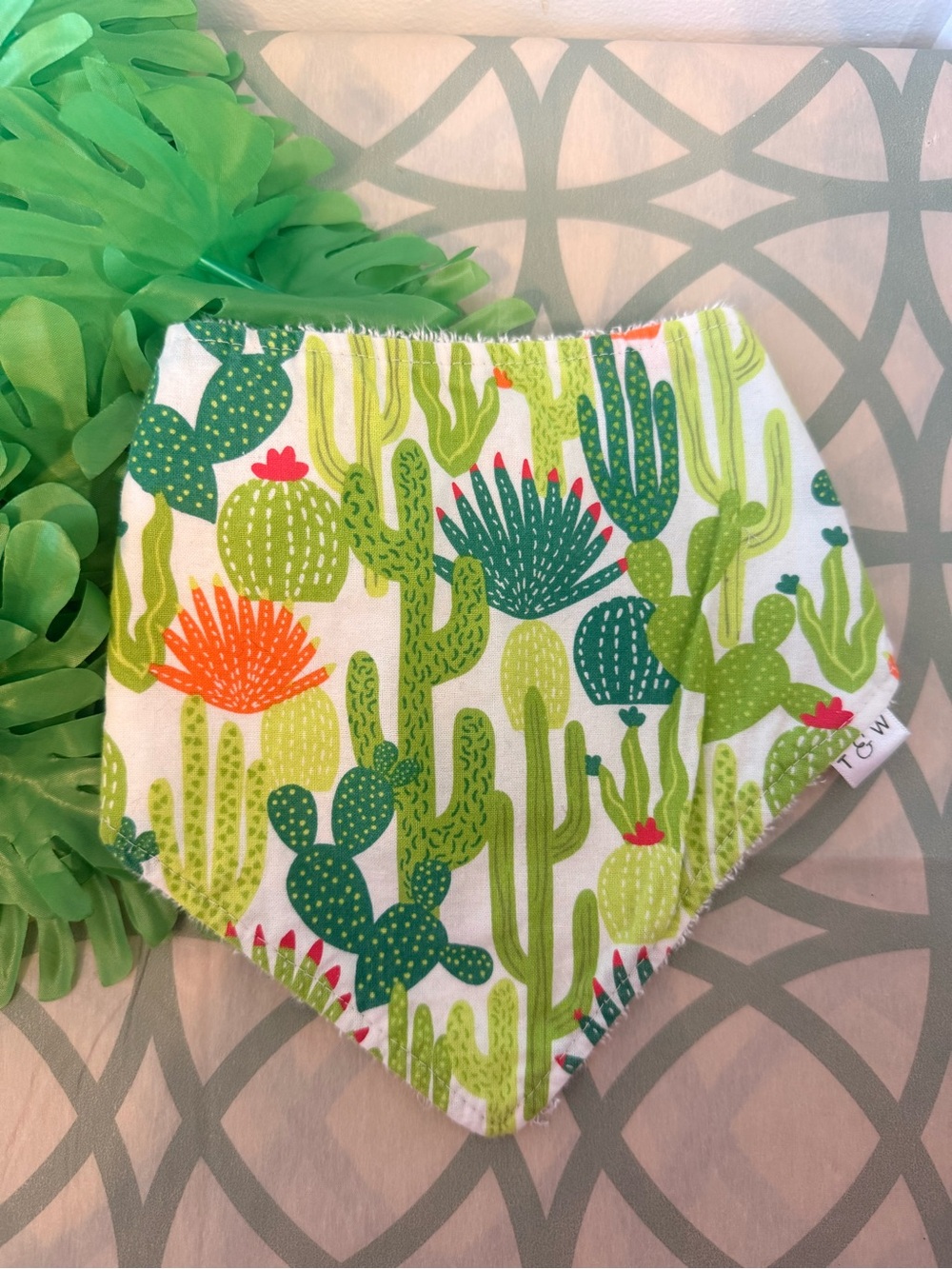 10/$25 • Tay & Willow Cactus Print Bandana Bib